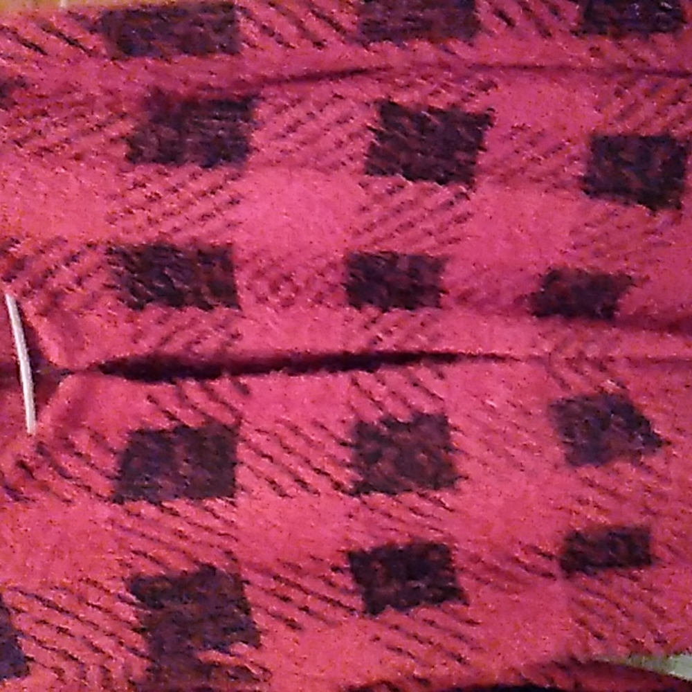 August Silk red and black sweater
